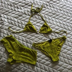 Richmond 3 piece green bikini / bathing suit